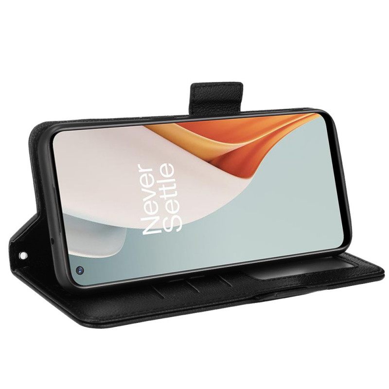 Kotelot OnePlus Nord N100 Litchin Nahkatyyli