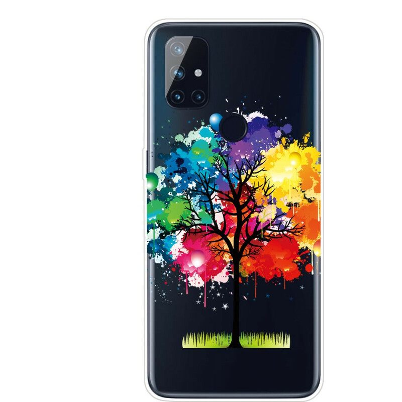 Kuori OnePlus Nord N100 Läpinäkyvä Akvarellipuu