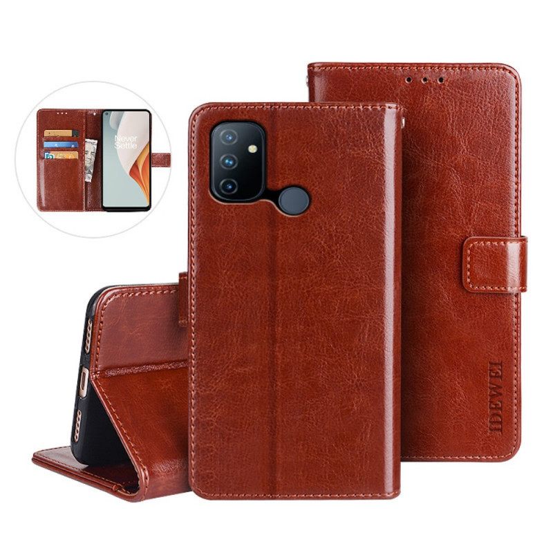 Nahkakotelo OnePlus Nord N100 Faux Leather Idewei
