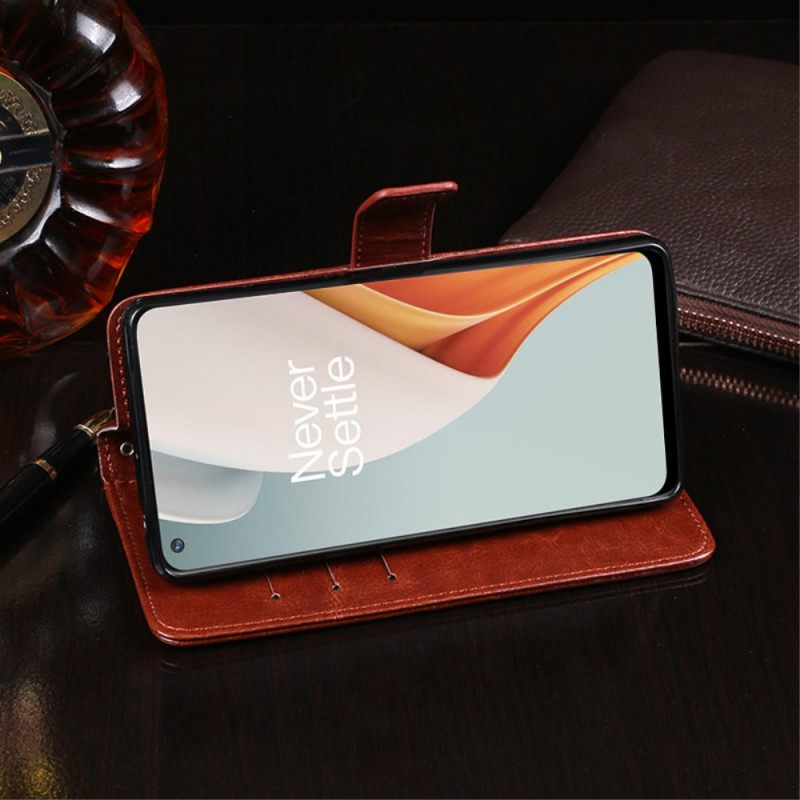 Nahkakotelo OnePlus Nord N100 Faux Leather Idewei