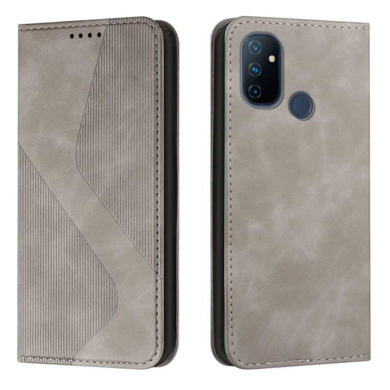 Puhelinkuoret OnePlus Nord N100 Kotelot Flip Style Leather S-design