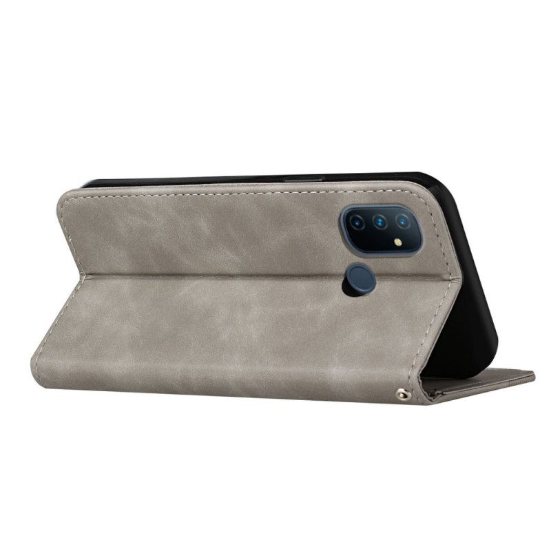Puhelinkuoret OnePlus Nord N100 Kotelot Flip Style Leather S-design