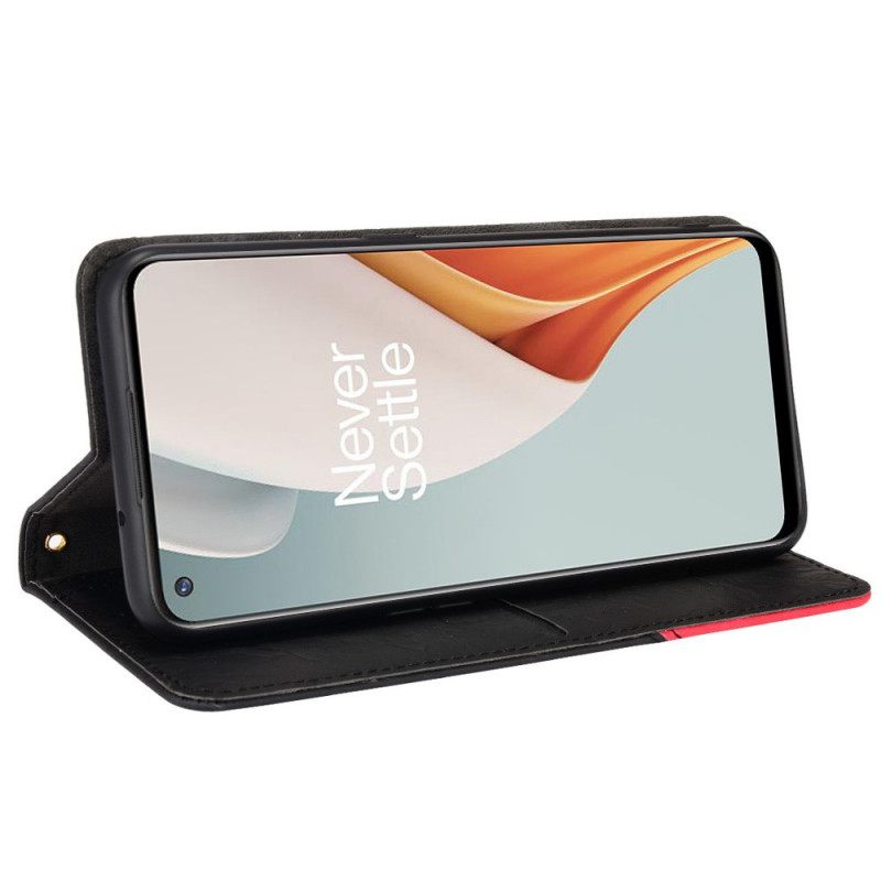 Puhelinkuoret OnePlus Nord N100 Kotelot Flip Värillinen Kolmio