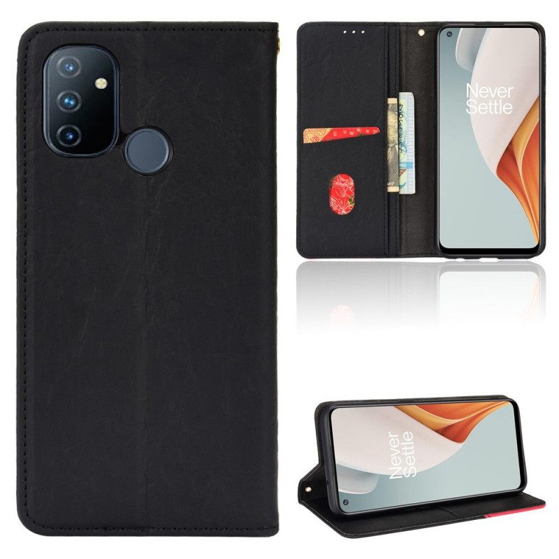 Puhelinkuoret OnePlus Nord N100 Kotelot Flip Värillinen Kolmio