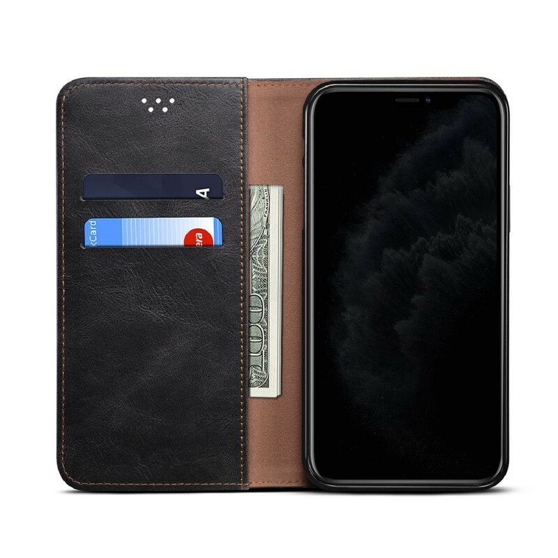 Puhelinkuoret OnePlus Nord N100 Kotelot Flip Vahattu Keinonahka
