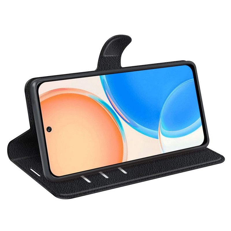 Flip Case Honor X8 Klassinen Litsi-nahkaefekti