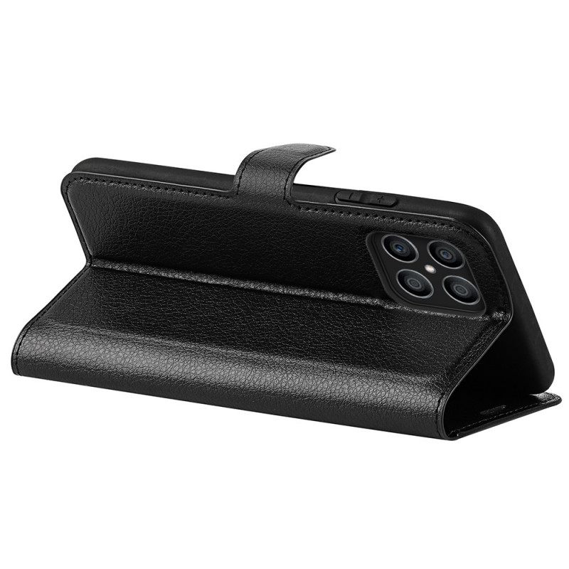 Flip Case Honor X8 Klassinen Litsi-nahkaefekti