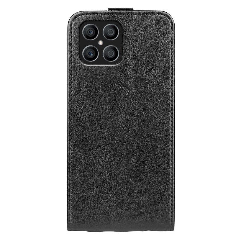 Kotelot Honor X8 Vertical Closure Leather Effect Texture