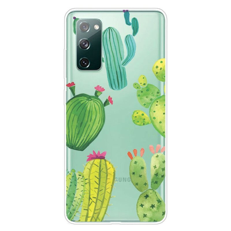 Case Samsung Galaxy S20 FE Cacti Watercolour