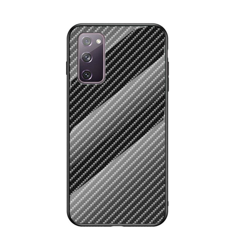 Case Samsung Galaxy S20 FE Carbon Fiber Karkaistu Lasi