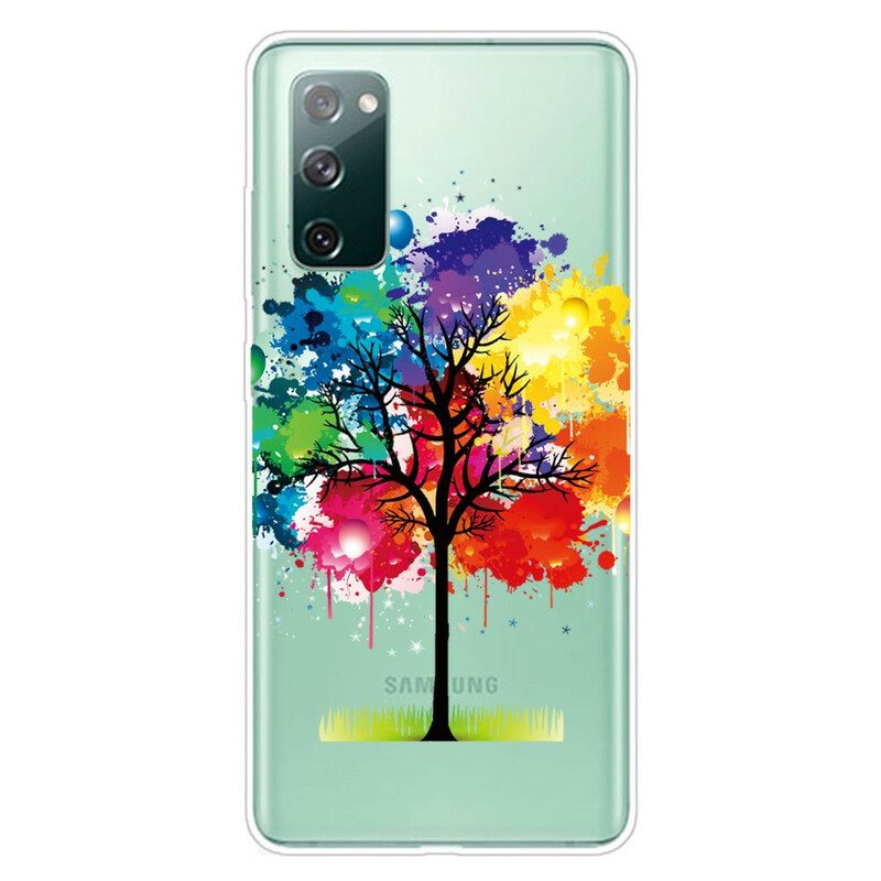 Case Samsung Galaxy S20 FE Läpinäkyvä Akvarellipuu