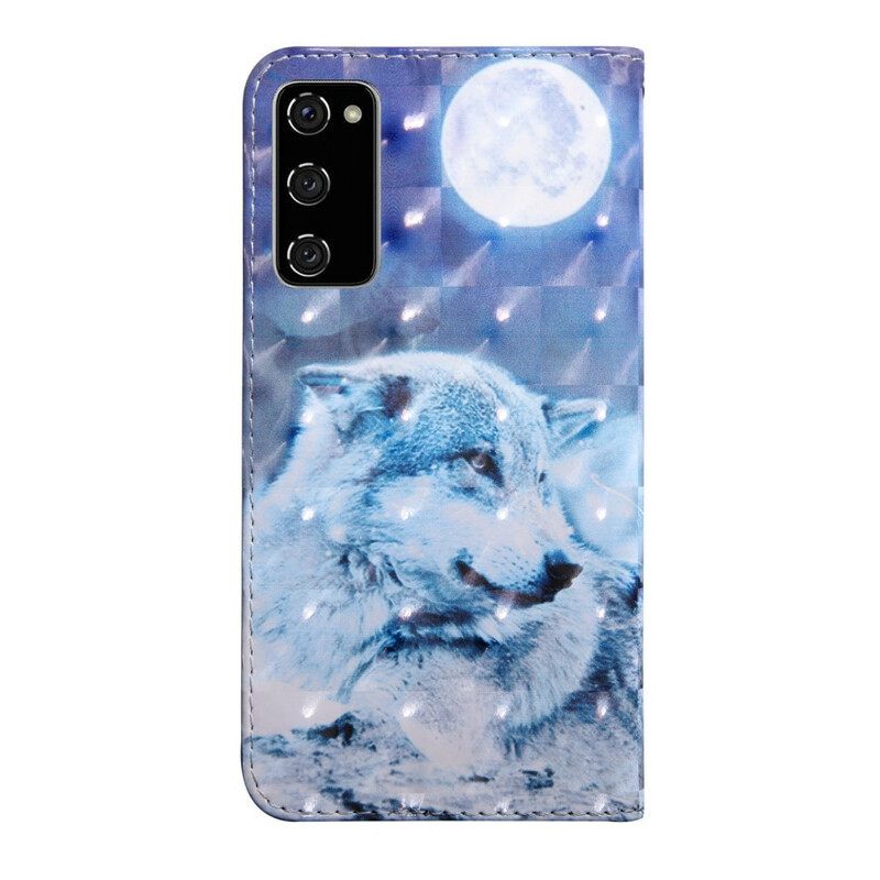Flip Case Samsung Galaxy S20 FE Hector The Wolf