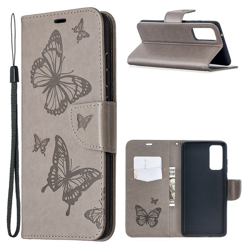 Kotelot Samsung Galaxy S20 FE Butterflies In Flight With Lanyard
