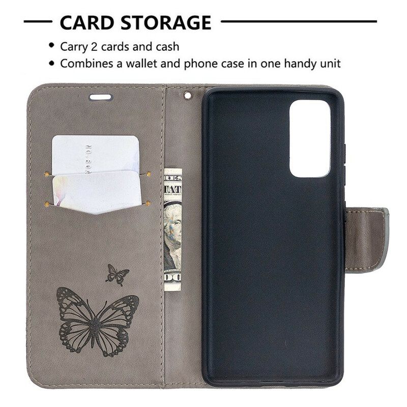 Kotelot Samsung Galaxy S20 FE Butterflies In Flight With Lanyard