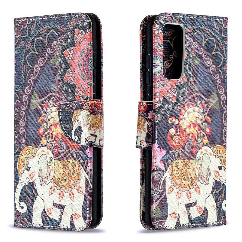 Kotelot Samsung Galaxy S20 FE Mandala Etniset Norsut