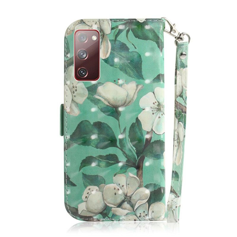 Kotelot Samsung Galaxy S20 FE Suojaketju Kuori Strap Flower Branch