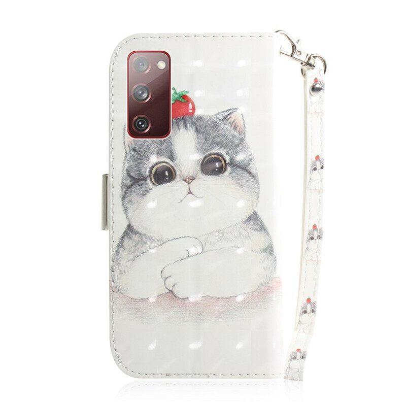 Kotelot Samsung Galaxy S20 FE Suojaketju Kuori Tomaatti Remmalla