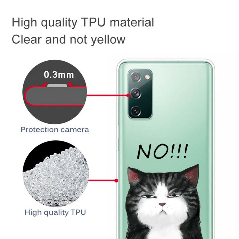 Kuori Samsung Galaxy S20 FE Kissa Joka Sanoo Ei