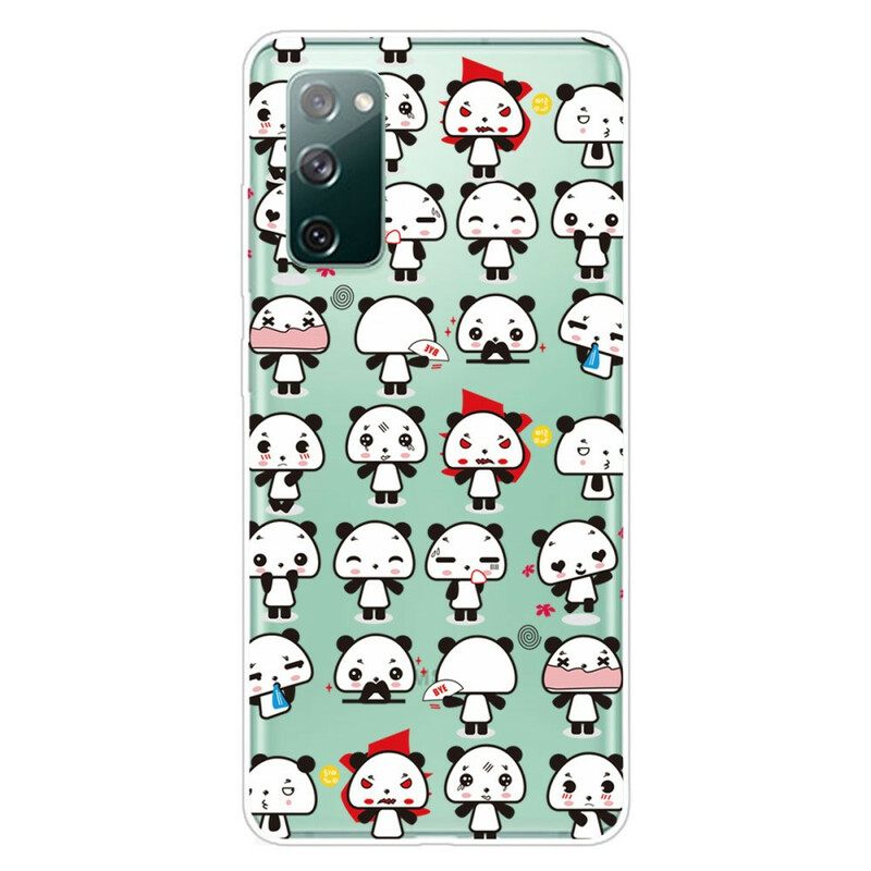 Kuori Samsung Galaxy S20 FE Seamless Funny Pandas