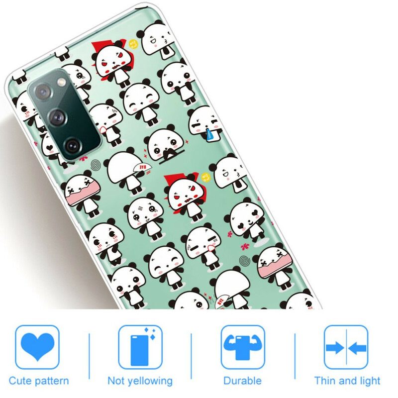 Kuori Samsung Galaxy S20 FE Seamless Funny Pandas