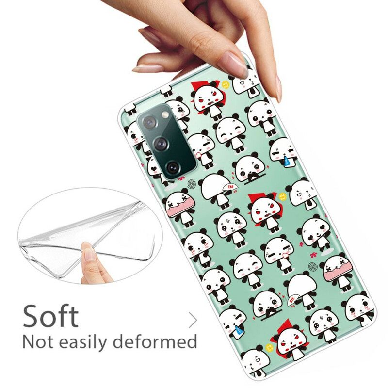Kuori Samsung Galaxy S20 FE Seamless Funny Pandas