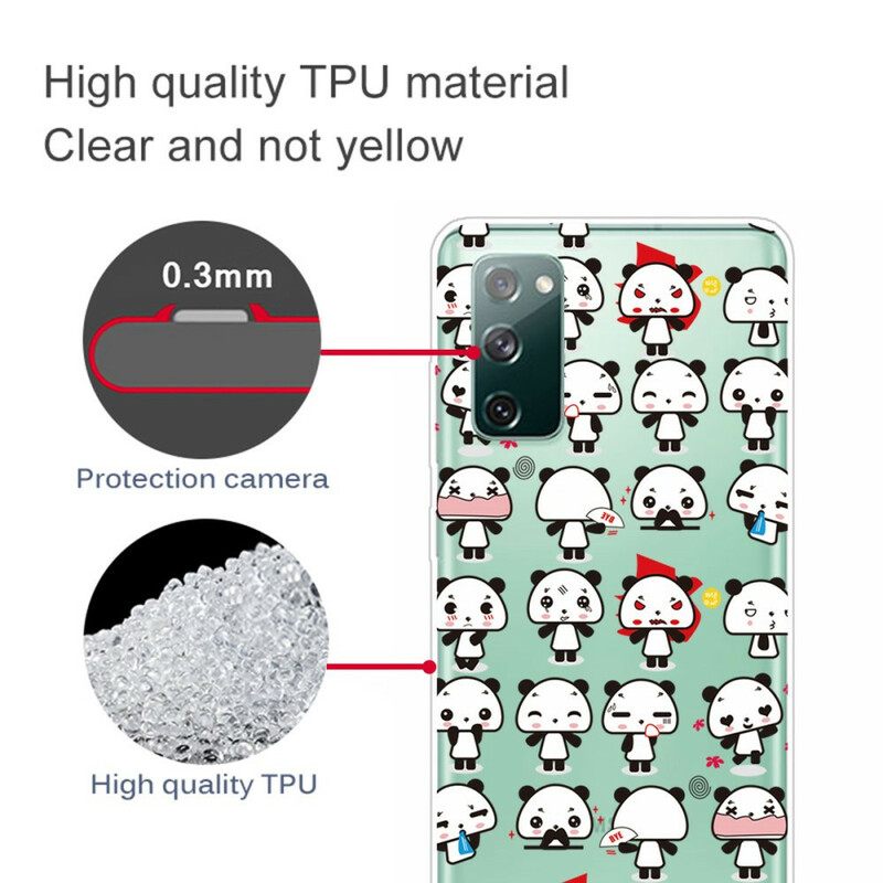 Kuori Samsung Galaxy S20 FE Seamless Funny Pandas