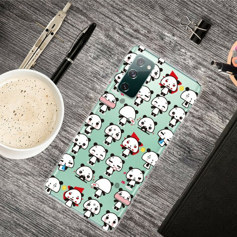 Kuori Samsung Galaxy S20 FE Seamless Funny Pandas