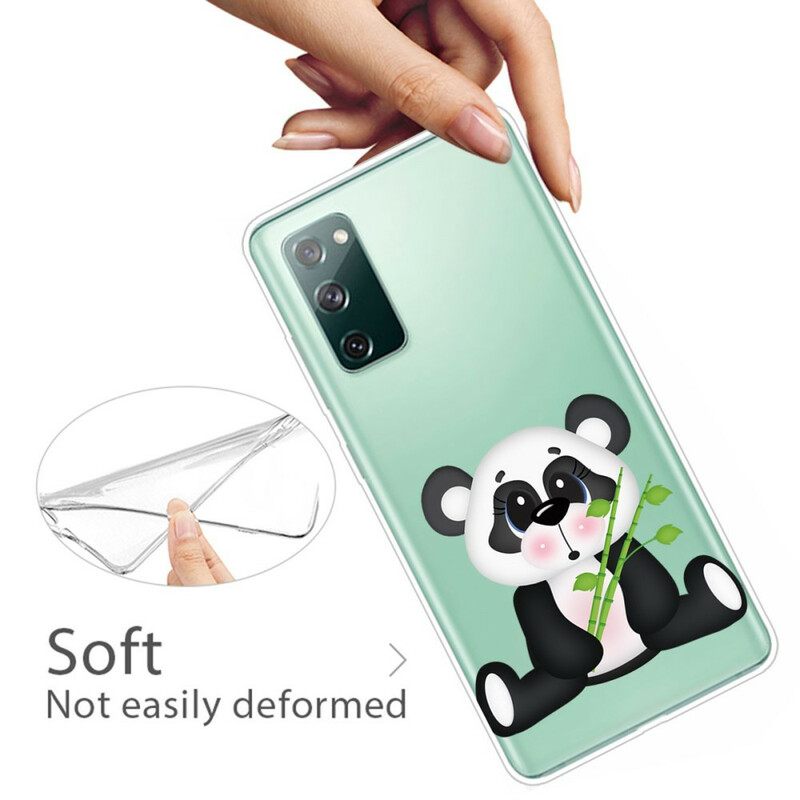 Kuori Samsung Galaxy S20 FE Transparent Sad Panda
