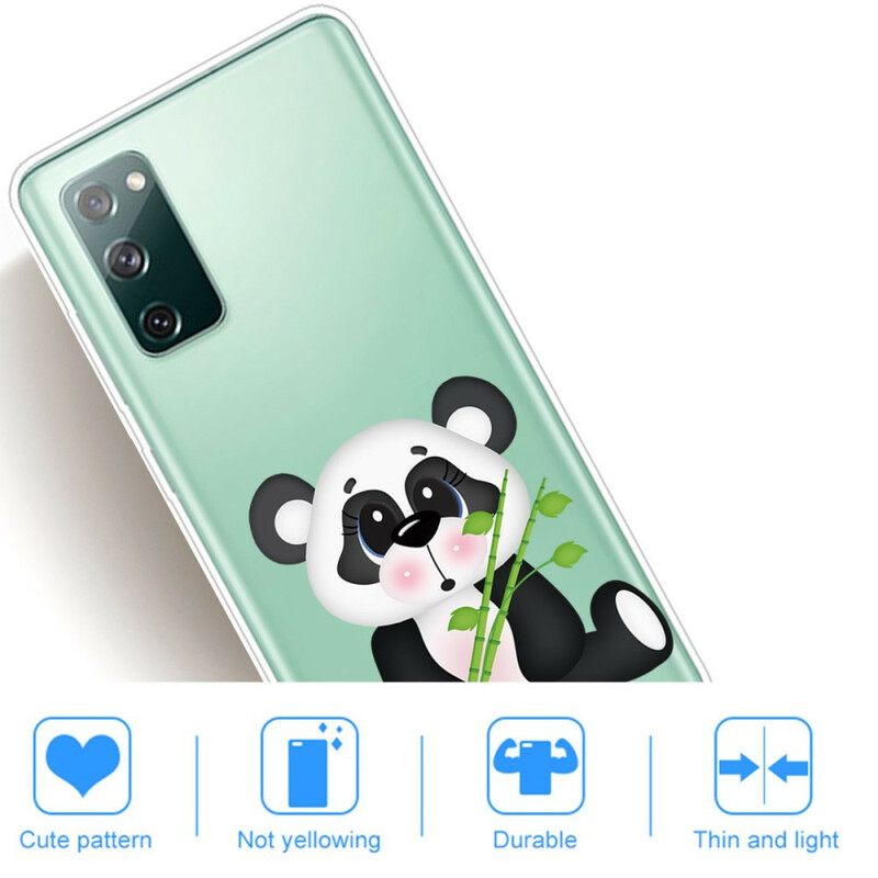 Kuori Samsung Galaxy S20 FE Transparent Sad Panda