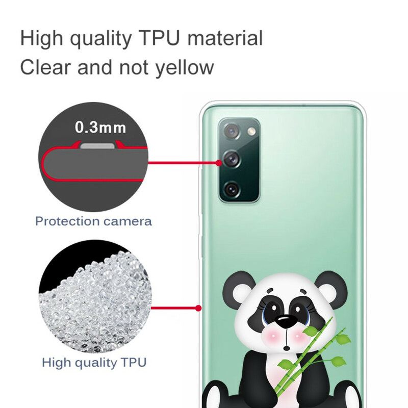 Kuori Samsung Galaxy S20 FE Transparent Sad Panda
