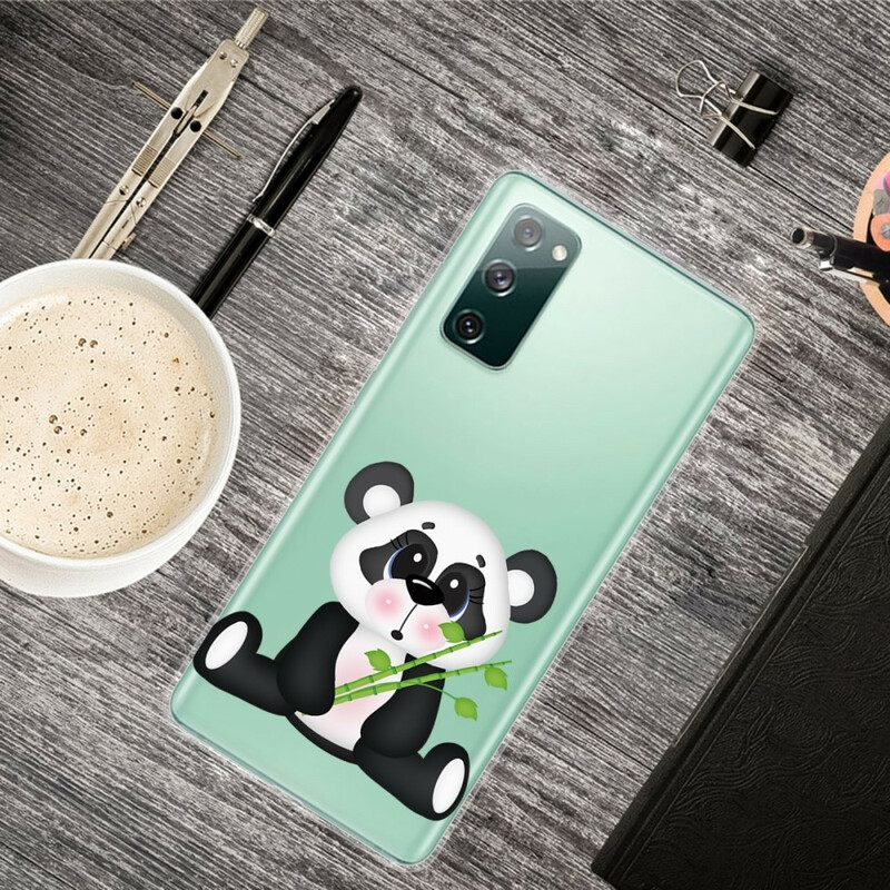 Kuori Samsung Galaxy S20 FE Transparent Sad Panda
