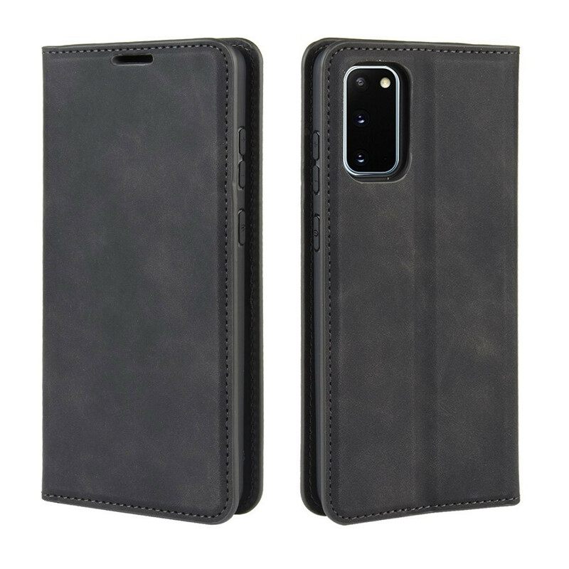 Puhelinkuoret Samsung Galaxy S20 FE Kotelot Flip Pehmeä Nahkaefekti