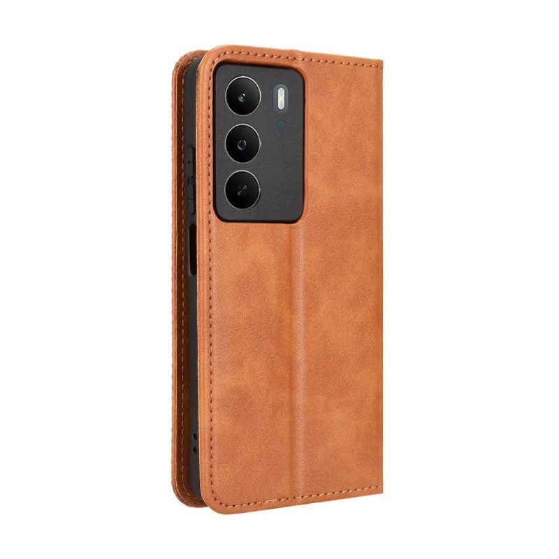 Flip Case Für Realme C71 Vintage-friese
