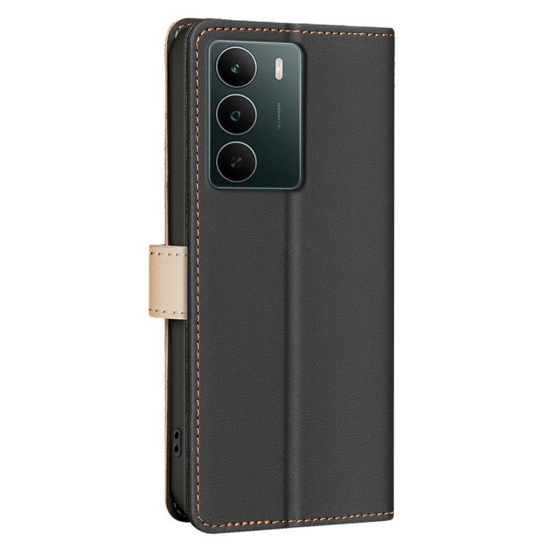 Lederhüllen Realme C71 Binfen Color Zweifarbig