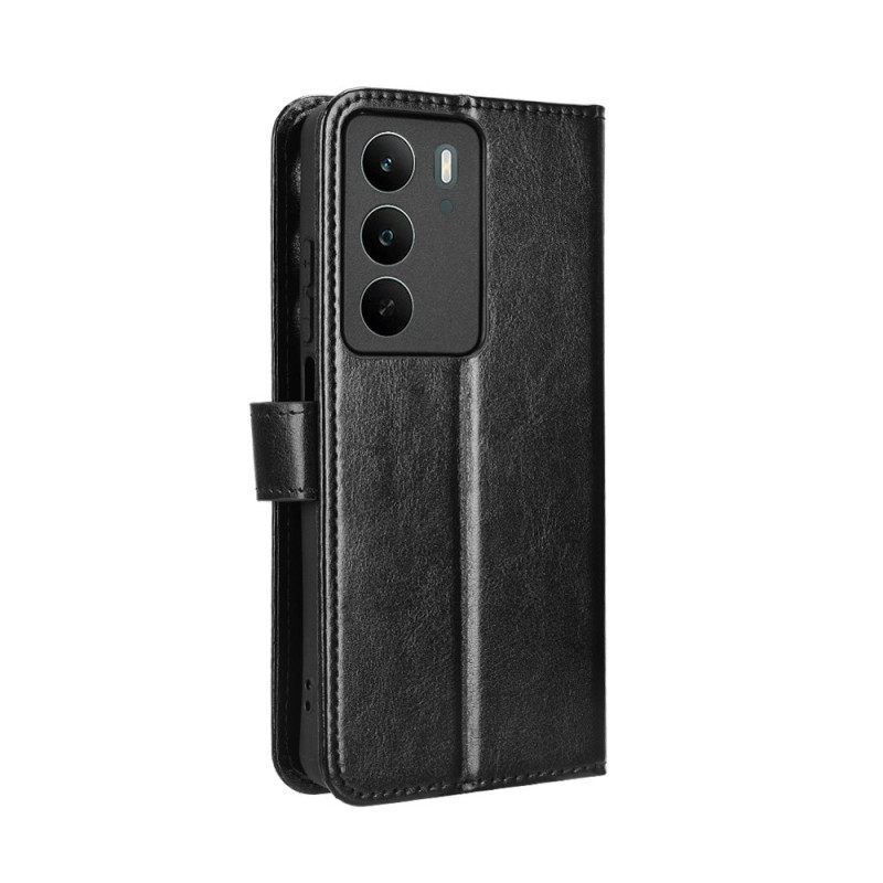 Lederhüllen Realme C71 Handyhülle Glänzendes Kunstleder