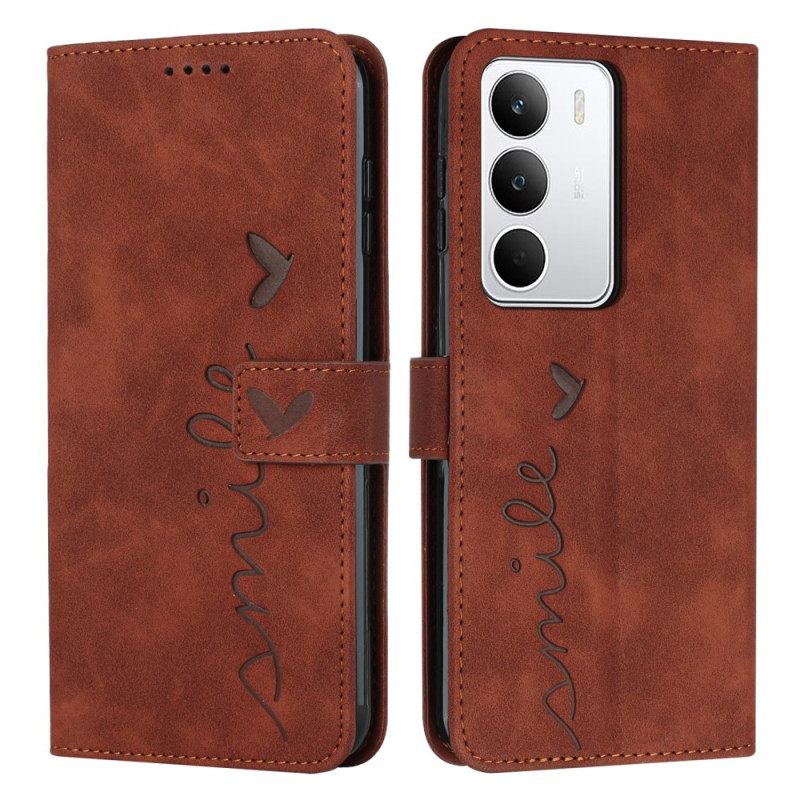 Lederhüllen Realme C71 Handyhülle Lächeln