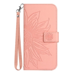 Kotelot Xiaomi 15 Ultra Auringonkukkakuvio Hihnalla Suojakuori