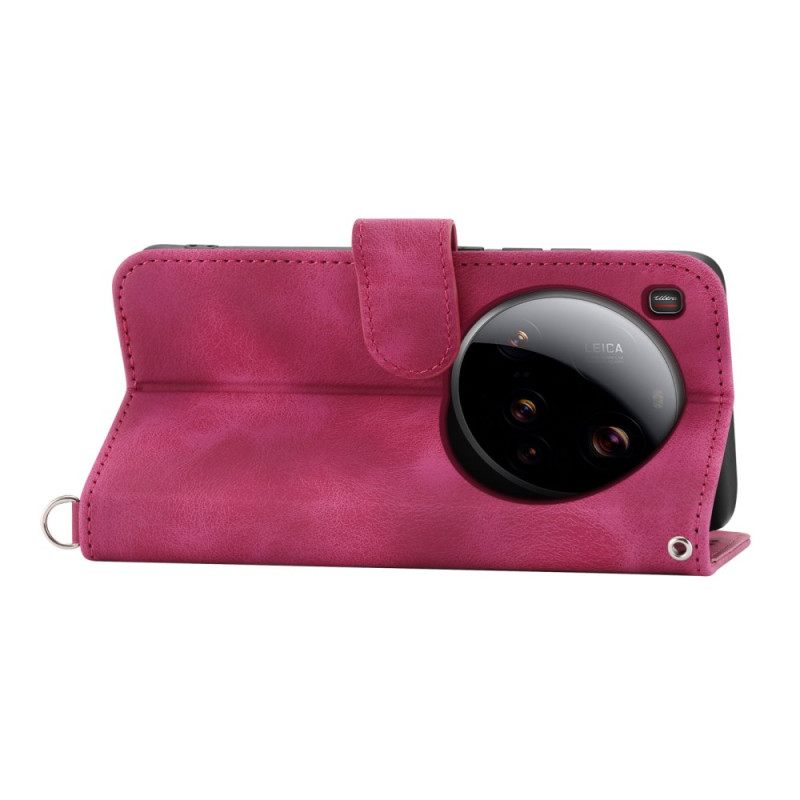 Kotelot Xiaomi 15 Ultra Kukkakuvio Hihnalla Ja Olkahihnalla