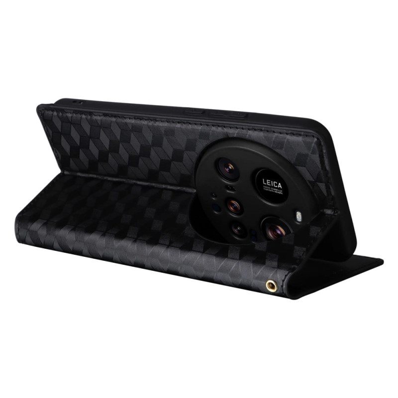 Nahkakotelo Xiaomi 15 Ultra 3d-timantit Suojakuori