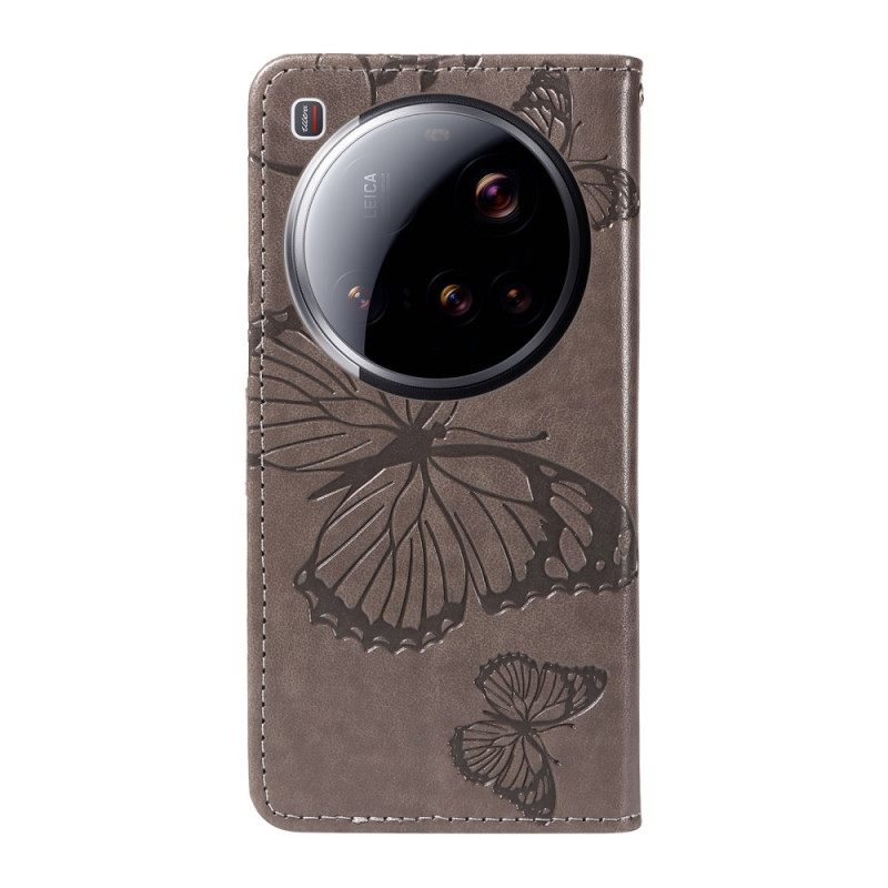 Nahkakotelo Xiaomi 15 Ultra Jättiläisperhoset