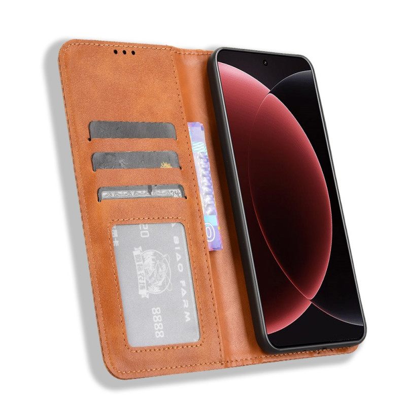 Nahkakotelo Xiaomi 15 Ultra Puhelinkuoret Vintage-friisi