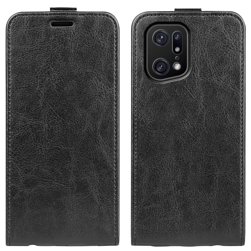 Flip Case Oppo Find X5 Pro Kotelot Flip Pystyläppä