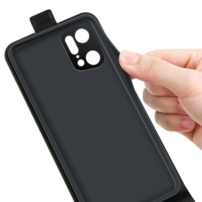 Flip Case Oppo Find X5 Pro Kotelot Flip Pystyläppä