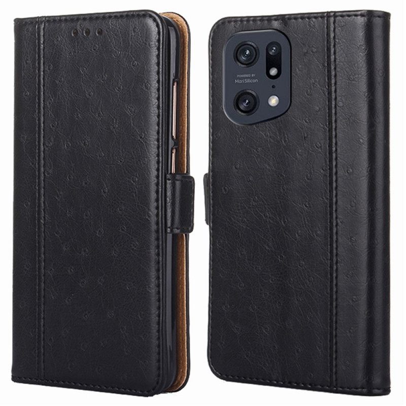 Kotelot Oppo Find X5 Pro Bicolor Strutsin Ihon Rakenne
