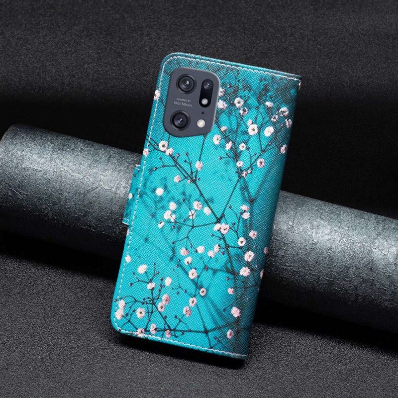 Kotelot Oppo Find X5 Pro Kukkivat Oksat