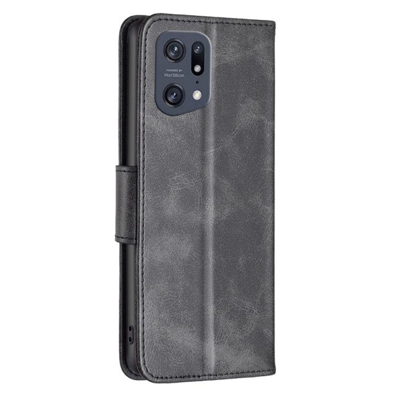 Nahkakotelo Oppo Find X5 Pro Vino Lukko