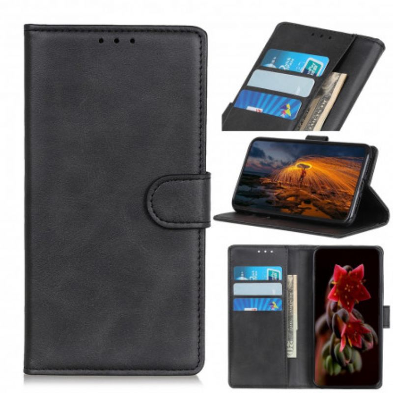 Flip Case Motorola Edge 20 Lite Mattanahkaefekti
