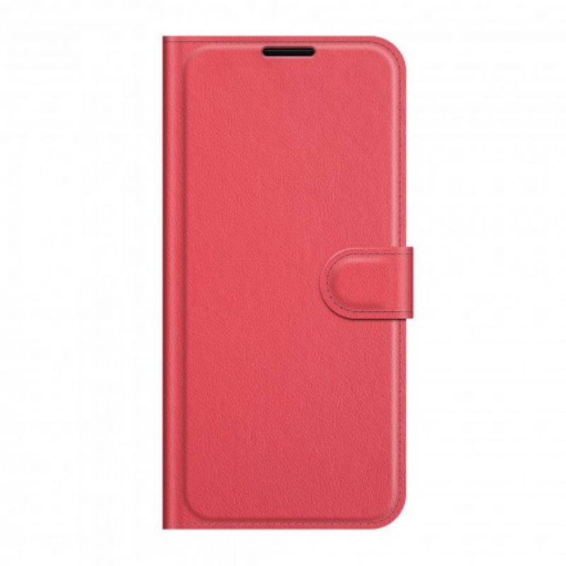 Kotelot Motorola Edge 20 Lite Classic Litchi Faux Leather