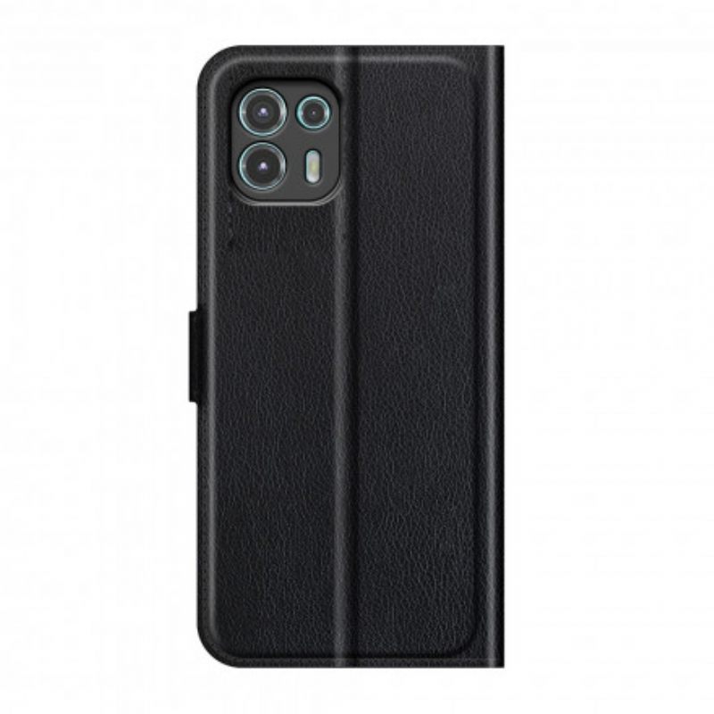Kotelot Motorola Edge 20 Lite Classic Litchi Faux Leather