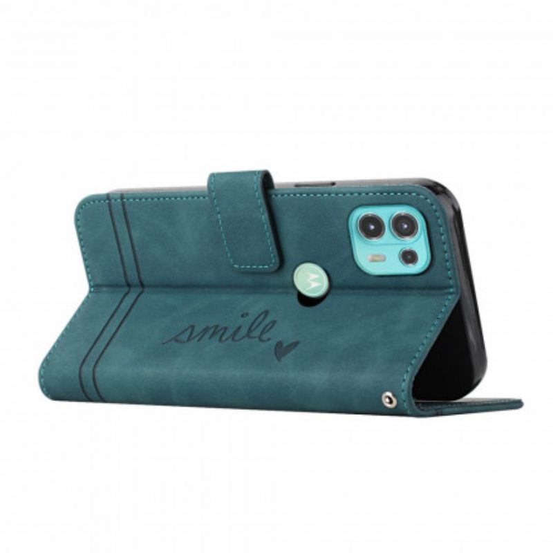 Kotelot Motorola Edge 20 Lite Smile Ja Lanyard